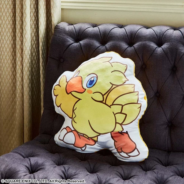 SQUARE ENIX Chocobo Final Fantasy VII Remake Fluffy Fluffy Die-cut Cushion 5 SQUARE ENIX Chocobo Final Fantasy VII Remake Fluffy Fluffy Die-cut Cushion - Image 3