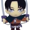 GREAT EASTERN Levi Swords Drawn Attack On Titan Plush -Deals Plushes Store 699858525591 merchandise levi ackerman swords drawn attack on titan plush