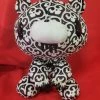 MORI CHACK Gloomy Bear Black Textillic Skullhearts Plush