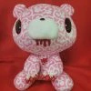 MORI CHACK Gloomy Bear Pink Textillic Skullhearts Plush -Deals Plushes Store GLOOMYTXTSHPINKBLOOD merchandise gloomy bear pink with blood textillic skullhearts plush primary