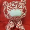 MORI CHACK Gloomy Bear Red Textillic Skullhearts Plush -Deals Plushes Store GLOOMYTXTSHRED merchandise gloomy bear red textillic skullhearts plush primary